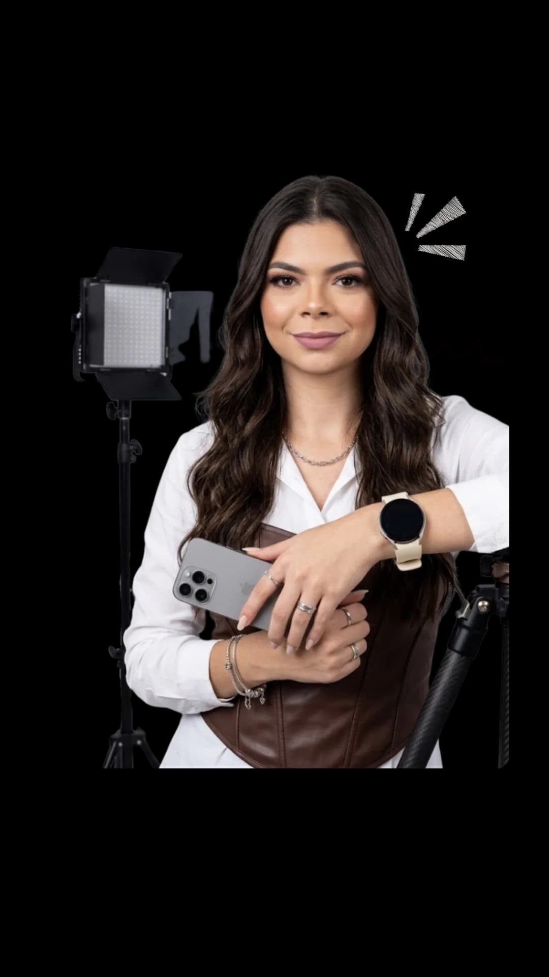 Cibele Luciano com equipamento